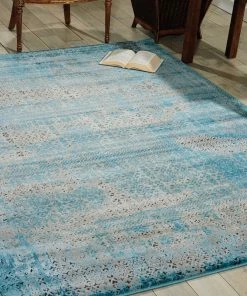 Best Sale 🔥 Nourison Karma Rug, Blue, 3'9"x5'9" 🌟