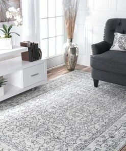 Best deal 🔔 NuLOOM Traditional Medieval Floral Rug , Gray, 9'x12' ✔️