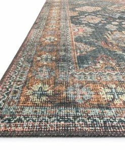 Best Pirce 😀 Loloi Rugs Printed Sea / Rust Skye Area Rug By Loloi II, Sea/Rust, 9'x12' ⭐ -Cheap Rugs Store a1d1a1a90e9368cb 5643 w800 h800 b0 p0