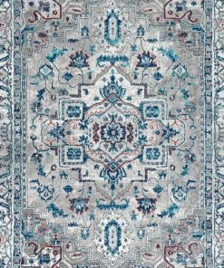 Best deal 🌟 JONATHAN Y Modern Persian Vintage Medallion Light Grey/Blue 8' X 10' Area Rug ❤️