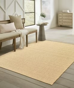 Best Pirce 🧨 Newcastle Home Key West Indoor And Outdoor Sisal Look Sand Rug, 6'7"x9'6" 🔔