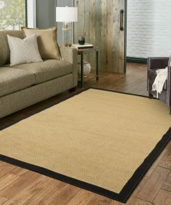 Budget 🔥 Newcastle Home Malibu Indoor And Outdoor Outdoor Beige And Black Rug, 3'7"x5'6" 🌟