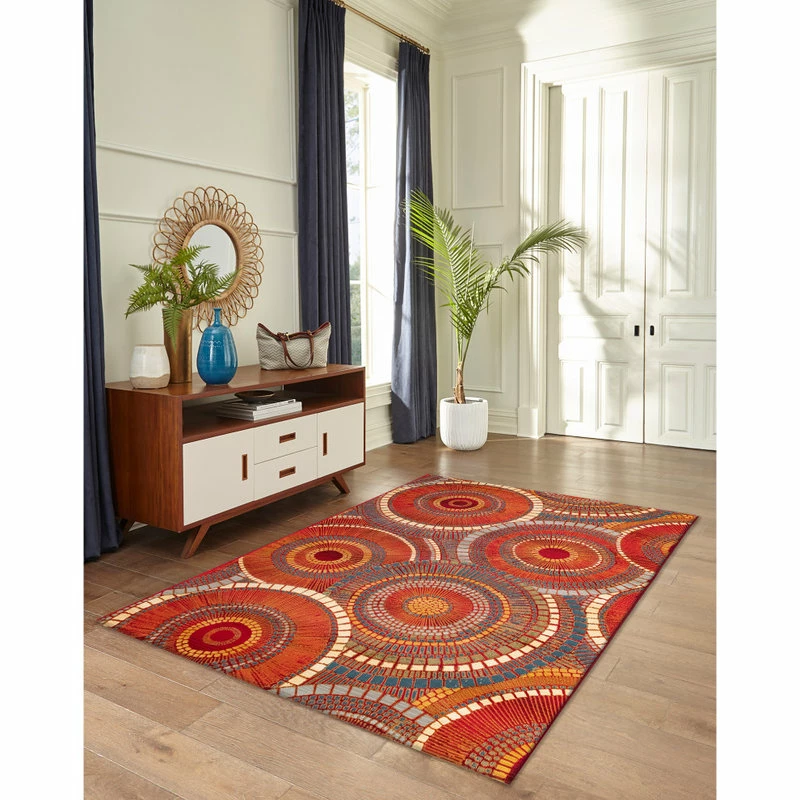 Cheap 💯 Liora Manne Marina Circles Indoor/Outdoor Rug, Saffron, 3'3"x4'11" ⭐ 5 Cheap 💯 Liora Manne Marina Circles Indoor/Outdoor Rug, Saffron, 3'3"x4'11" ⭐ - Image 5