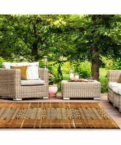 Brand new 🎉 Liora Manne Marina Tribal Stripe Indoor/Outdoor Rug, Gold, 6'6"x9'3" 👏 -Cheap Rugs Store a511b3e5017b0065 9459 w800 h800 b0 p0