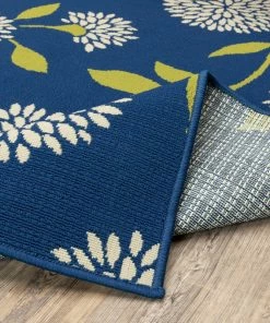 Best Pirce 🥰 Newcastle Home Coronado Indoor And Outdoor Floral Blue And Green Rug, 7'10"x10'10" 👍 -Cheap Rugs Store a531c2500ef50238 1088 w800 h800 b0 p0