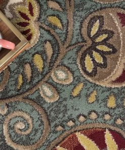 Best Pirce 🔥 Tayse Rugs Giselle Transitional Floral Area Rug, Seafoam, 5'3'' X 7'3'' 😍 -Cheap Rugs Store aa41c24602d91452 3252 w800 h800 b0 p0