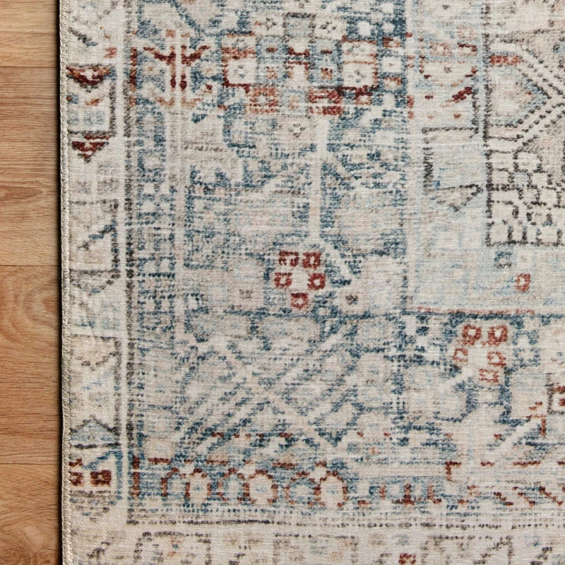 Budget 🔔 Loloi Rugs Chris Loves Julia X Loloi Jules Natural/Ocean 7'-6" X 9'-6" Area Rug 🌟 8 Budget 🔔 Loloi Rugs Chris Loves Julia X Loloi Jules Natural/Ocean 7'-6" X 9'-6" Area Rug 🌟 - Image 8