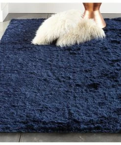 Budget ✨ Feizy Rugs Weave & Wander Freya Plush Shag Rug, Dark Blue, 4'9"x7'6" 😀 -Cheap Rugs Store afc15ee90185e67e 4277 w800 h800 b0 p0