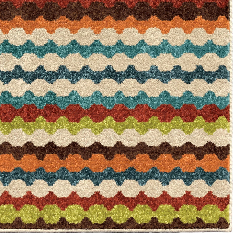 Best Sale 🔔 Orian Rugs Orian Veranda Indoor/Outdoor Connect The Dots Area Rug, Multi, 5'2"x7'6" 🔥 3 Best Sale 🔔 Orian Rugs Orian Veranda Indoor/Outdoor Connect The Dots Area Rug, Multi, 5'2"x7'6" 🔥 - Image 3