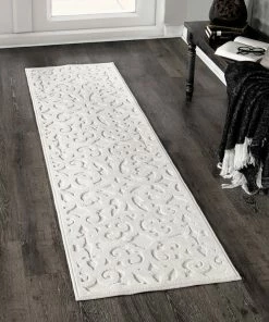 Promo ๐ Orian Rugs Orian Boucle Indoor/Outdoor Seaborn High-Low Area Rug, Ivory, 1'11"x7'6" ๐