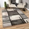 Outlet 😀 Orian Rugs Orian American Heritage Armada Blocks Area Rug, Gray, 5'3"x7'6" ✔️