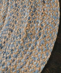 Discount 🤩 Anji Mountain Kerala Denim And Jute Round Rug, 4' 🌟 -Cheap Rugs Store b571c5f209fb8b04 8965 w800 h800 b0 p0