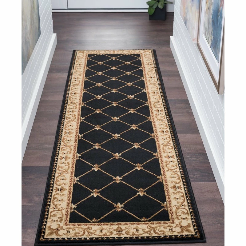 Coupon 🎉 Tayse Rugs Orleans Traditional Border Area Rug, Black, 2'3''x7'3'' 🥰 7 Coupon 🎉 Tayse Rugs Orleans Traditional Border Area Rug, Black, 2'3''x7'3'' 🥰 - Image 7