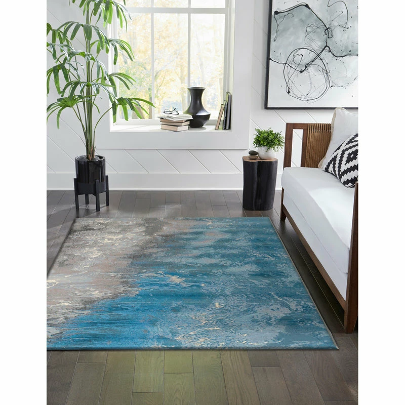Wholesale 😀 Liora Manne Marina Surf Indoor/Outdoor Rug, Ocean, 7'10"x9'10" ⌛ 4 Wholesale 😀 Liora Manne Marina Surf Indoor/Outdoor Rug, Ocean, 7'10"x9'10" ⌛ - Image 4