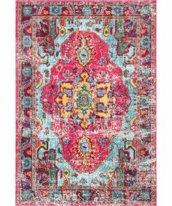 Deals 🎉 NuLOOM Mosaic Medallion Area Rug, Multi, 5'3"x7'7" 👏 -Cheap Rugs Store b7c1264f0e964bab 2574 w800 h800 b1 p0