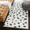 Hot Sale 🔔 Hauteloom Tariffville Dalmatian Black White 7'10" X 10'3" Area Rug ⌛