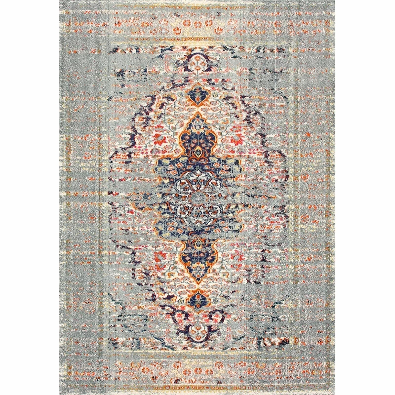 Flash Sale ✨ NuLOOM Hazy Damask Medallion Mirage Area Rug, Gray, 9'x12' 🌟 4 Flash Sale ✨ NuLOOM Hazy Damask Medallion Mirage Area Rug, Gray, 9'x12' 🌟 - Image 4