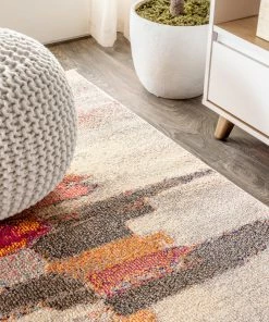 Discount ⌛ JONATHAN Y Contemporary POP Modern Abstract Brushstroke Area Rug, 8 X 10 👍 -Cheap Rugs Store bbc100ab03765746 3211 w800 h800 b0 p0