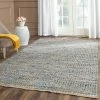 Buy 🤩 Safavieh Cape Cod Collection CAP352 Rug, Natural/Blue, 8'x10' 🎉