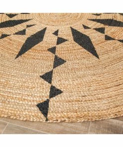 Outlet ❤️ Anji Mountain Jute Round Tribal Line Black Print, 6' Round 😀 9 Outlet ❤️ Anji Mountain Jute Round Tribal Line Black Print, 6' Round 😀 -Cheap Rugs Store bf11200a0ae243db 7516 w800 h800 b0 p0