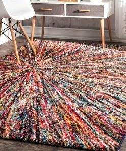 Best Sale 👏 NuLOOM Contemporary Prismatic Space Rug, Multi, 9'x12' 🎉