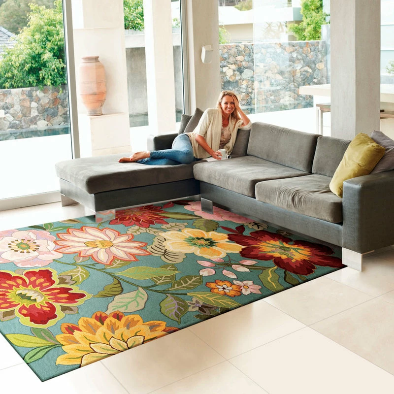 Outlet 🎉 Nourison Fantasy Area Rug, Aqua, 8'x10'6" 🥰 3 Outlet 🎉 Nourison Fantasy Area Rug, Aqua, 8'x10'6" 🥰 - Image 3
