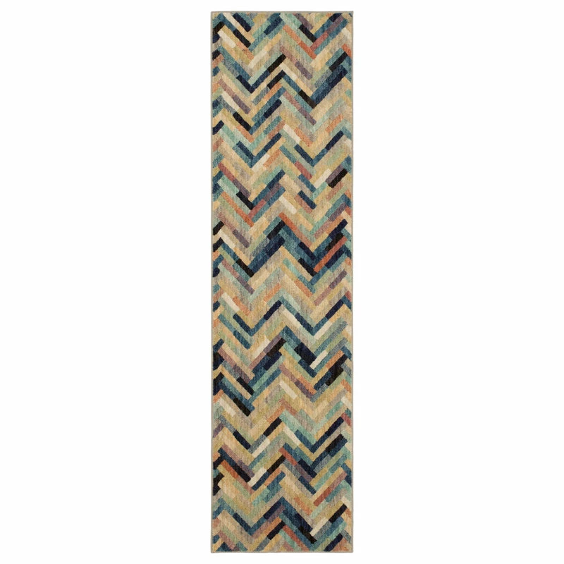 Best Sale 🎉 Mohawk Home Caftan Stripe Multi Rug, 2'1"x7'10" 👍 2 Best Sale 🎉 Mohawk Home Caftan Stripe Multi Rug, 2'1"x7'10" 👍 - Image 2