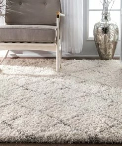 Coupon 👍 NuLOOM Moroccan Trellis Shag Rug, Ivory, 5'x8' 🎁 -Cheap Rugs Store c4917fce0e96330c 2027 w800 h800 b0 p0