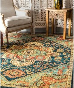 Top 10 🤩 NuLOOM Traditional Tribal Floret Medallion Area Rug, Green, Green, 9'x12' 😉