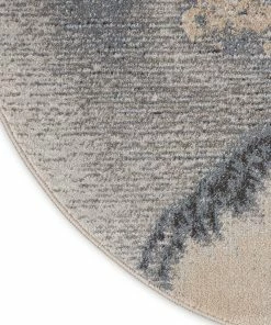 Buy 🧨 Nourison Maxell Modern Abstract Area Rug, Gray, 8' Round 💯 -Cheap Rugs Store ca71c2f90eb59989 7673 w800 h800 b0 p0