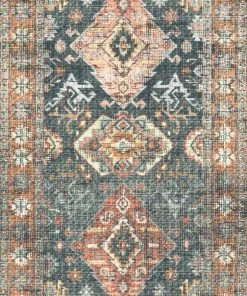 Best Pirce 😀 Loloi Rugs Printed Sea / Rust Skye Area Rug By Loloi II, Sea/Rust, 9'x12' ⭐ -Cheap Rugs Store cbb18a6a0e9368ca 5643 w800 h800 b0 p0