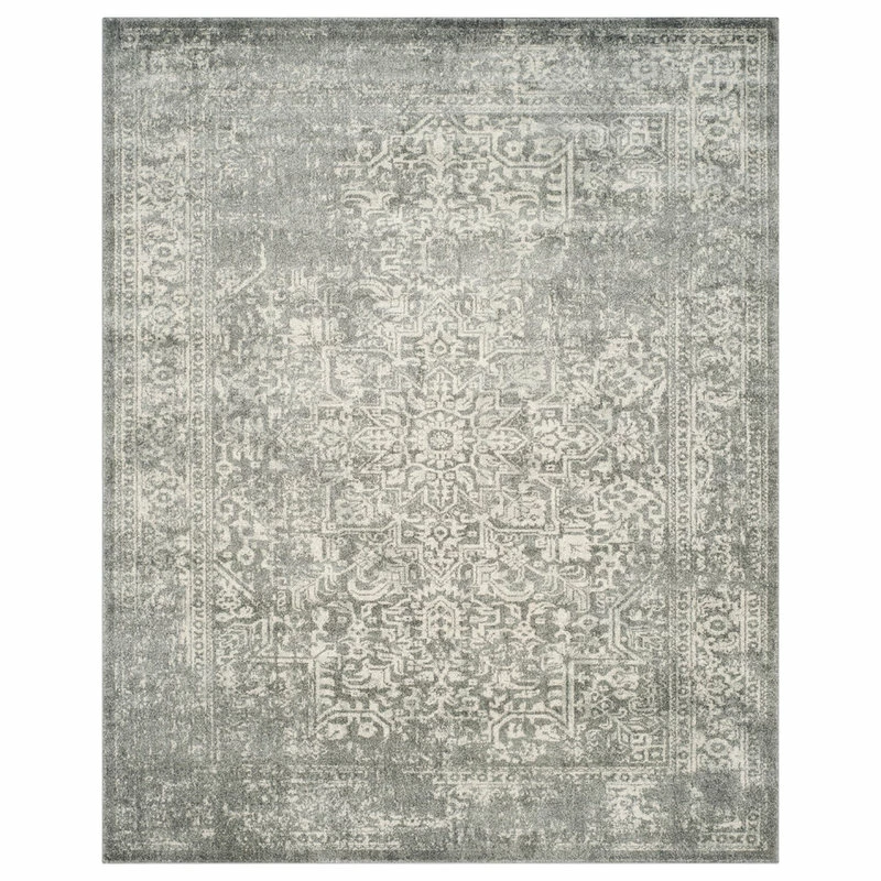 Deals 😉 Safavieh Evoke Collection EVK256 Rug, Silver/Ivory, 8' X 10' 🔔 2 Deals 😉 Safavieh Evoke Collection EVK256 Rug, Silver/Ivory, 8' X 10' 🔔 - Image 2