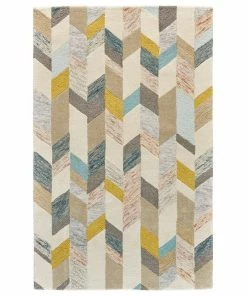 Best Sale 👏 Feizy Rugs Weave & Wander Binada Tufted Blue/Ivory Rug, Gray/Gold, 5' X 8' 🎁 -Cheap Rugs Store cd3142260186048e 8879 w800 h800 b1 p0