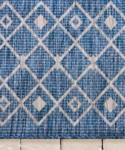Best Sale 🎉 Rug Unique Loom Outdoor Trellis Blue Rectangular 9' 0 X 12' 0 🔔 -Cheap Rugs Store cdb1ebe80d6546d0 3674 w800 h800 b0 p0