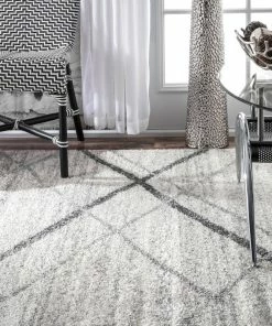 Discount 😍 NuLOOM Thigpen Striped Contemporary Area Rug, Gray, 4'x6' 🛒 -Cheap Rugs Store d08121ee0e989de7 0493 w800 h800 b0 p0