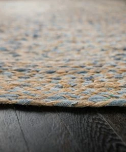 Discount 🤩 Anji Mountain Kerala Denim And Jute Round Rug, 4' 🌟 -Cheap Rugs Store d6c151c209fb8af5 8965 w800 h800 b0 p0