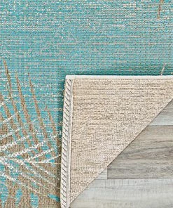 Best deal 😍 Couristan, Inc. Couristan Monaco Tropical Palms Indoor/Outdoor Area Rug, Aqua, 7'6"x10'9" 🧨 -Cheap Rugs Store d831b0470d2f2780 8370 w800 h800 b0 p0