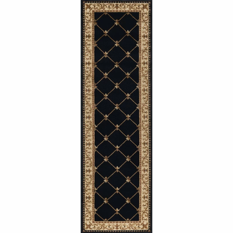 Coupon 🎉 Tayse Rugs Orleans Traditional Border Area Rug, Black, 2'3''x7'3'' 🥰 2 Coupon 🎉 Tayse Rugs Orleans Traditional Border Area Rug, Black, 2'3''x7'3'' 🥰 - Image 2