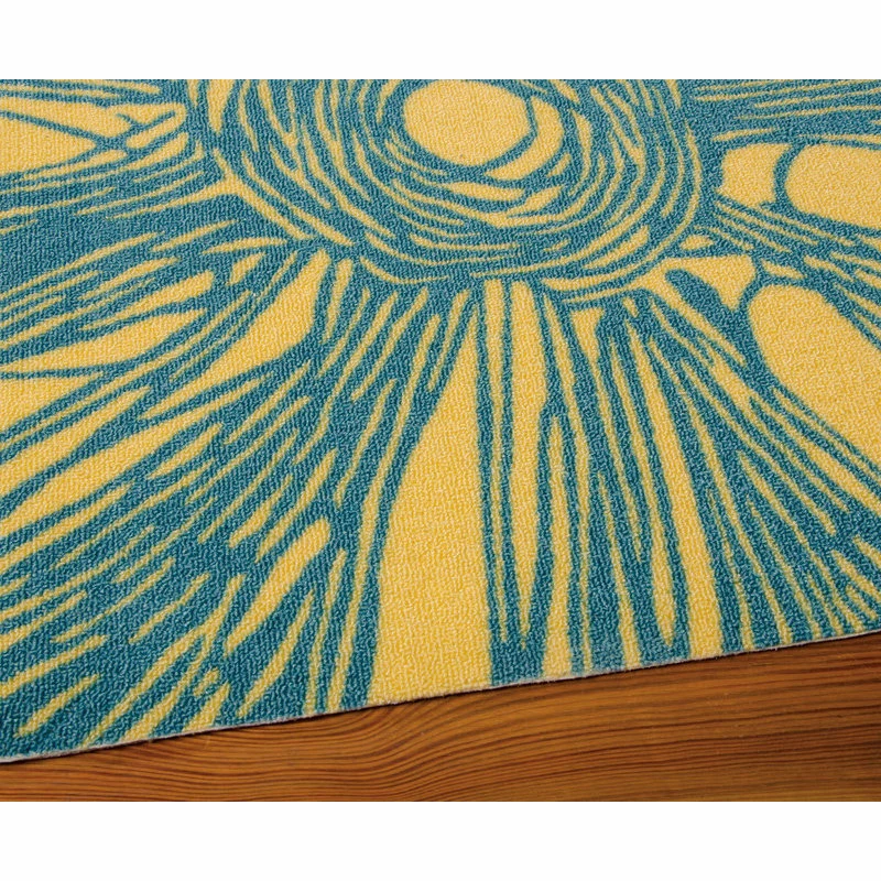 Brand new 😉 Nourison Home & Garden Botanical Blue 7'9" X 10'10" Indoor Outdoor Area Rug 🔔 3 Brand new 😉 Nourison Home & Garden Botanical Blue 7'9" X 10'10" Indoor Outdoor Area Rug 🔔 - Image 3