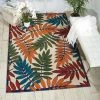 Best deal 🧨 Nourison Aloha Multicolor 8 Ft. X 11 Ft. Botanical Contemporary Indoor/Outdoor Area Rug 🌟