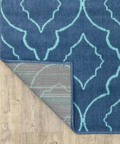 Buy 😀 Newcastle Home Madelina Lattice Navy And Blue Indoor Or Outdoor Area Rug, 6'7"x9'6" ✨ -Cheap Rugs Store da11b9430ef507ab 7862 w800 h800 b0 p0