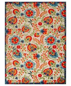 Deals 💯 Nourison Aloha Multicolor 10 Ft. X 14 Ft. Floral Contemporary Indoor/Outdoor Area Rug 🔥 -Cheap Rugs Store da4150a20228e07e 6365 w800 h800 b1 p0