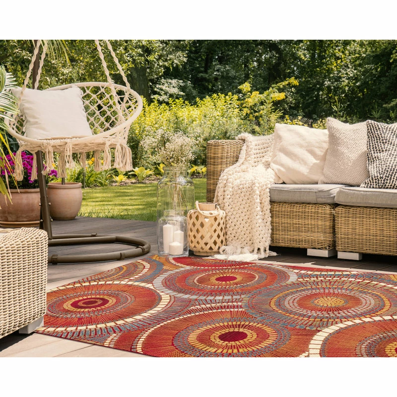 Cheap 💯 Liora Manne Marina Circles Indoor/Outdoor Rug, Saffron, 3'3"x4'11" ⭐ 6 Cheap 💯 Liora Manne Marina Circles Indoor/Outdoor Rug, Saffron, 3'3"x4'11" ⭐ - Image 6