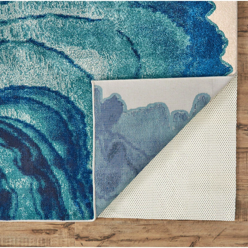 Outlet 🛒 Feizy Rugs Weave And Wander Omari Contemporary Watercolor Rug, Atlantic, 5' X 8' 😉 8 Outlet 🛒 Feizy Rugs Weave And Wander Omari Contemporary Watercolor Rug, Atlantic, 5' X 8' 😉 - Image 8