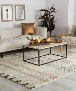 Promo ⌛ Jaipur Living Zamunda Hand-Knotted Geometric Cream/Brown Area Rug, 5'x8' ⌛ -Cheap Rugs Store dc7163c60f7f9d8f 0253 w800 h800 b0 p0