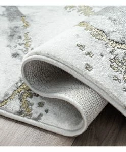 Best Pirce 🌟 Abani Luna LUN170A Contemporary Marble Grey And Metallic Gold Area Rug, Grey, 7' 🔔 -Cheap Rugs Store dc81a6f30ff37b01 3129 w800 h800 b0 p0