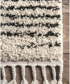 Deals 🧨 NuLOOM Striped Shag Area Rug, Off White, 6'7"x9' 🤩 14 Deals 🧨 NuLOOM Striped Shag Area Rug, Off White, 6'7"x9' 🤩 -Cheap Rugs Store dd116fa10e963a80 3973 w800 h800 b0 p0