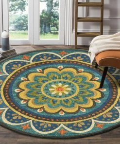 Best Sale 🛒 LRHome Floral Escape Mandala Area Rug, 6' Round 🔥 -Cheap Rugs Store ddd1308f0fb3d3fe 5096 w800 h800 b0 p0