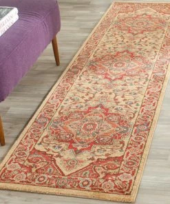 Best Pirce ๐งจ Safavieh Mahal Collection MAH698 Rug, Red/Natural, 2'2" X 10' โค๏ธ