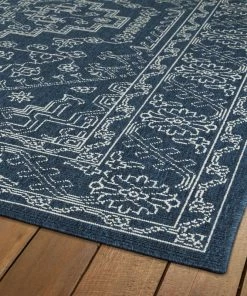 Budget ❤️ Kaleen Rugs Kaleen Indoor Outdoor Lightweight Sunice Rug, Navy, 5'x7'6" 💯 -Cheap Rugs Store e1d19ab90cae1502 4375 w800 h800 b0 p0